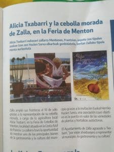 Lee más sobre el artículo Alicia Txabarri y la cebolla morada de Zalla en la feria de Menton