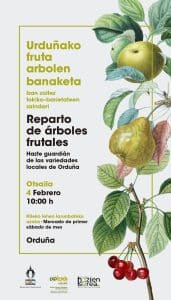 Lee más sobre el artículo Urduñako fruta arbolen banaketa | Reparto de árboles frutales